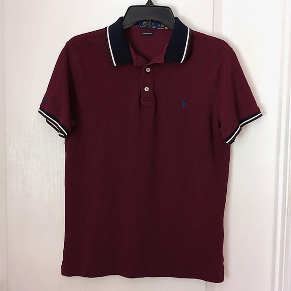 Men's Burgundy Polo Shirt